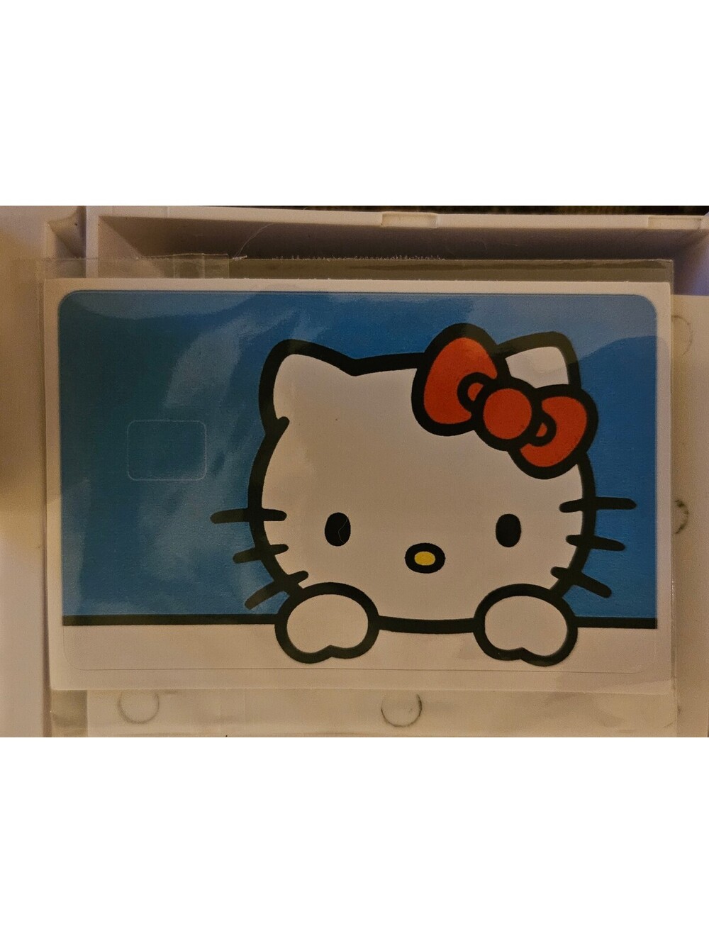 Hello Kitty blue background Bank/Credit/Debit Card Skin Sticker - NEW